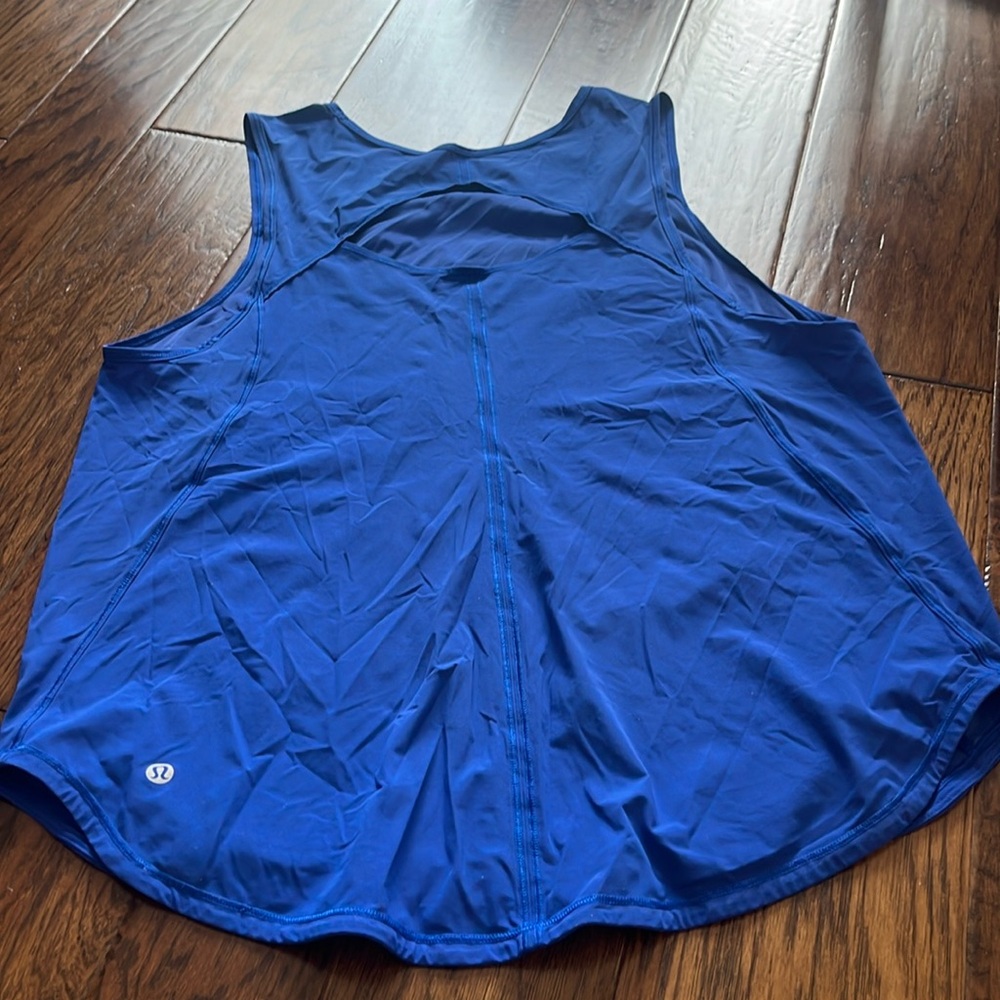 lululemon poolside blue workout tank